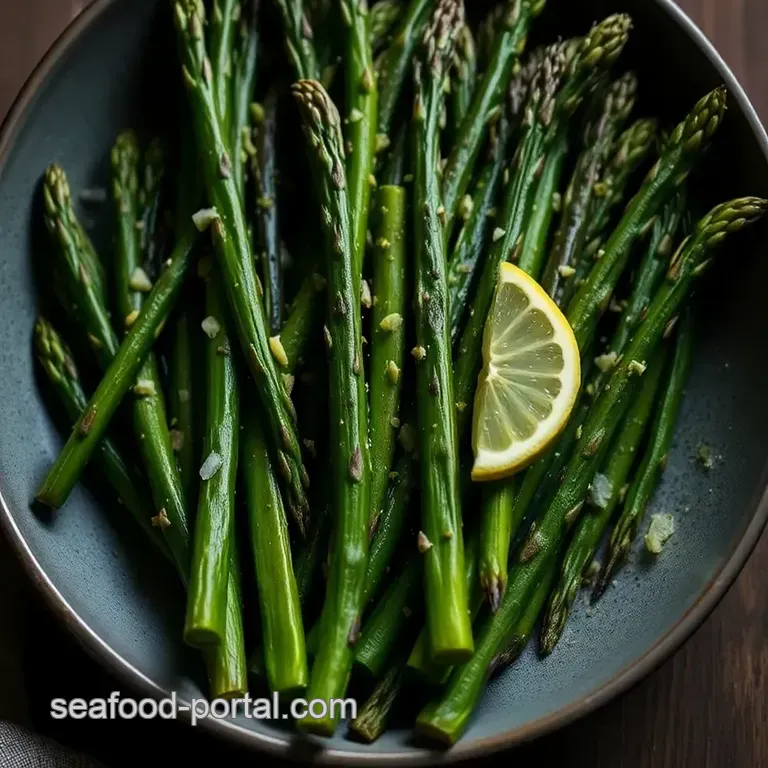 Bright and Tender Steamed Asparagus with Lemon Zest presentation