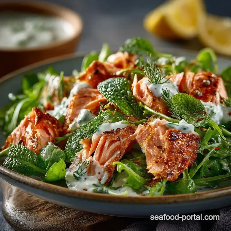 The Proper Flake Bright Herby Flaky Salmon Salad No Mayo Optional presentation