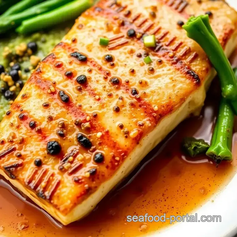 Miso-Glazed Chilean Sea Bass presentation