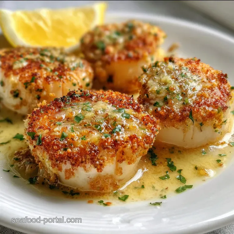 Broiled Scallops with Lemon-Chive Butter Recipe presentation