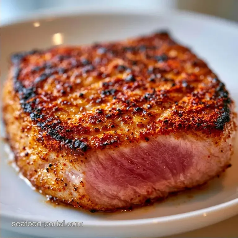 Broiled Yellowfin Tuna with Smoked Paprika