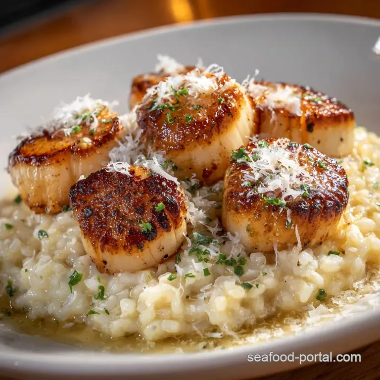 Brown Butter Scallops with Parmesan Risotto The Ultimate Seared Scallops