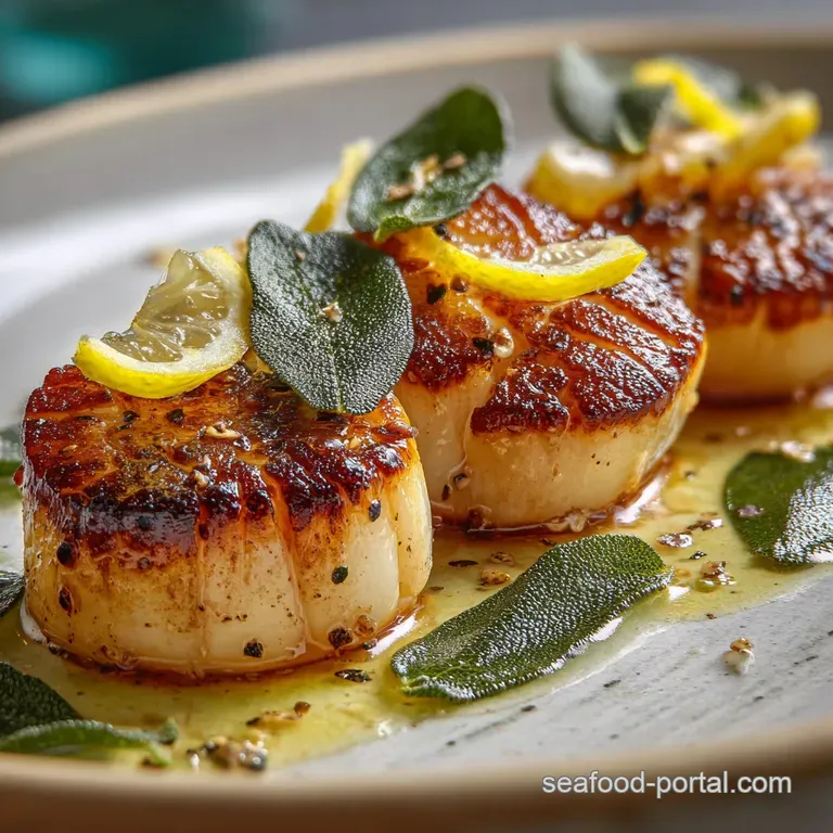 Seared Scallops with Brown Butter