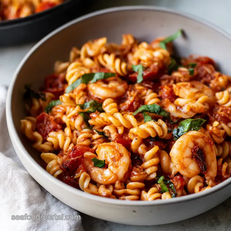 Burst Cherry Tomato Shrimp Linguine