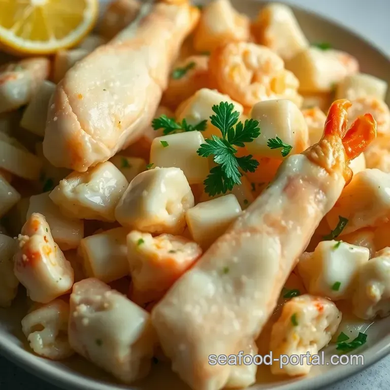 Butter Garlic Snow Crab Legs: A Seafood Delight presentation