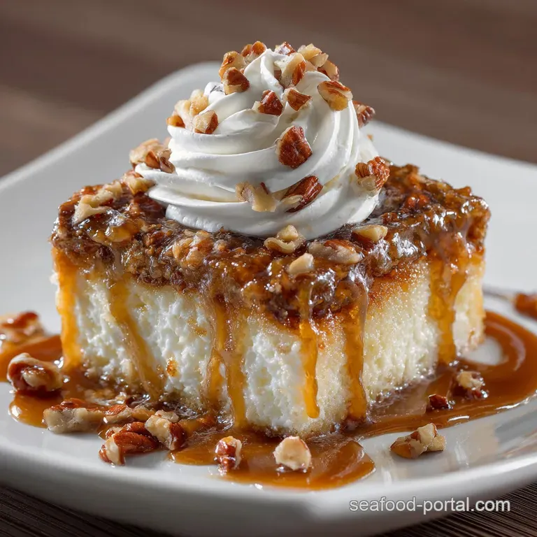 Butter Pecan Praline Poke Cake: Decadent Southern Comfort Dessert presentation