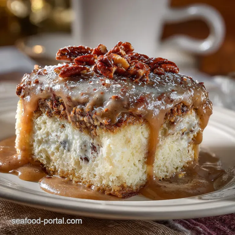 Butter Pecan Praline Poke Cake: Decadent Southern Comfort Dessert
