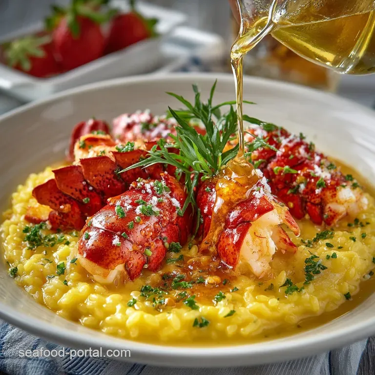 Lobster Dishes: French Riviera Butter-Poached Perfection presentation