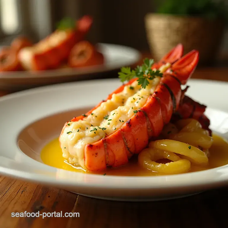 Butter Poached Lobster Tails Liquid Gold Luxury presentation