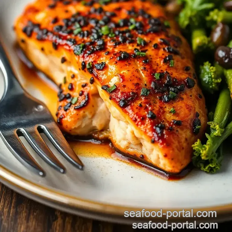 Cajun Blackened Salmon: Restaurant Flavor at Home presentation