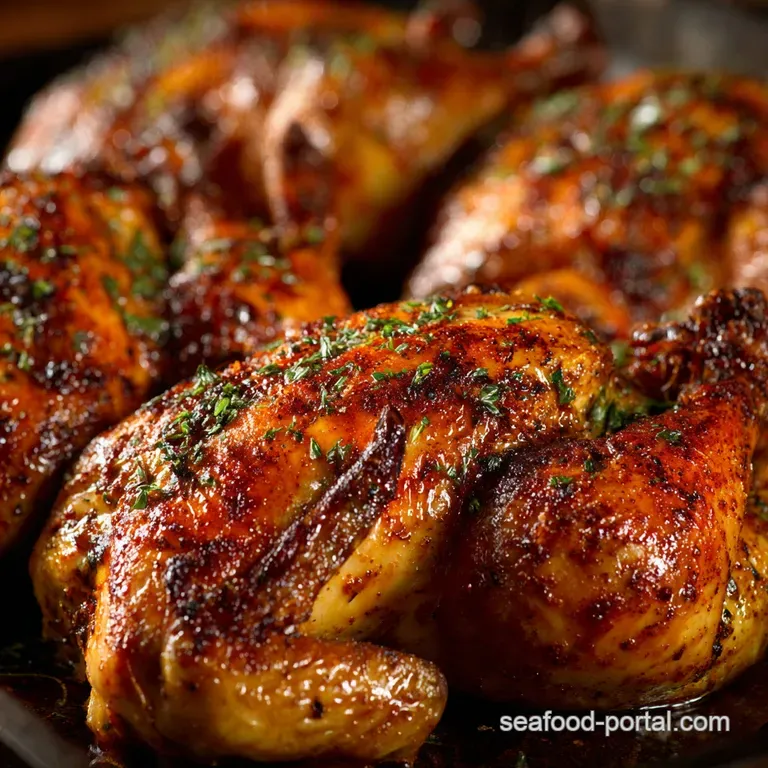 Cajun Cornish Hens Roasted to Perfection with Ultracrisp Skin presentation