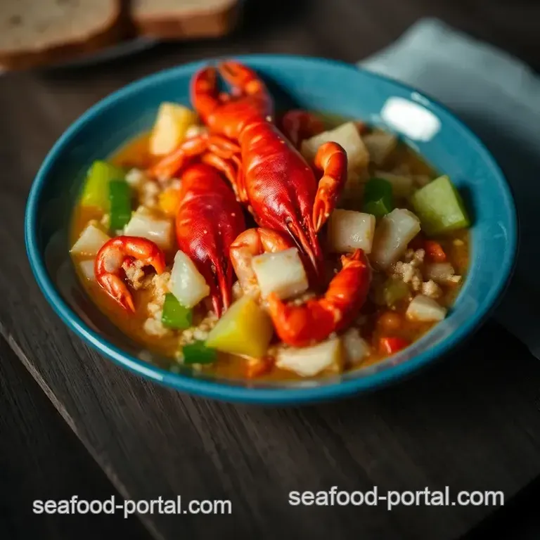 Cajun Delight: Authentic Crawfish Étouffée presentation