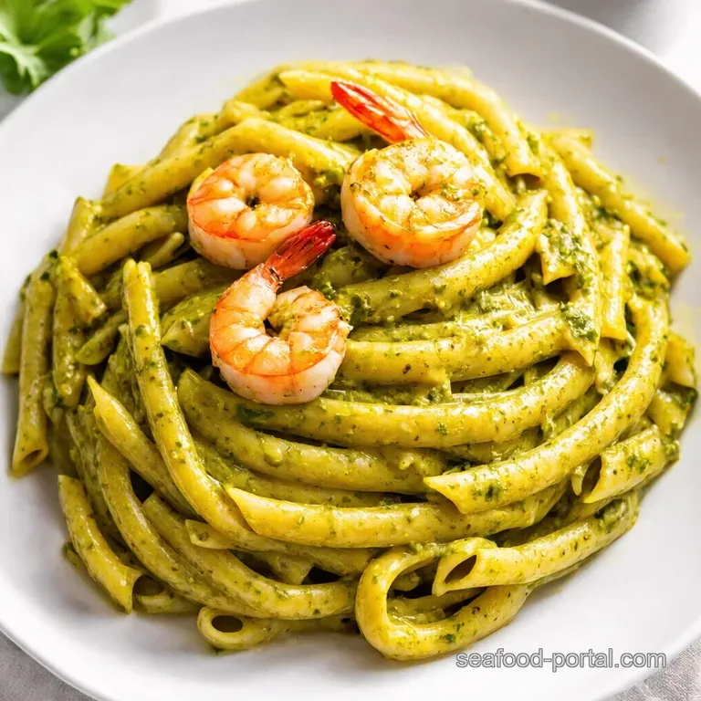 Cajun Pesto Shrimp and Tuna Pasta Fiesta