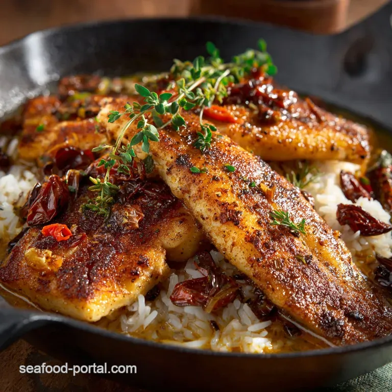 Catfish Atchafalaya: Pan-Seared Fillets in Rich Louisiana Gravy
