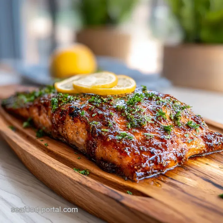 A perfectly cooked salmon fillet, lightly charred and moist, rests elegantly on a plate with vibrant roasted asparagus.