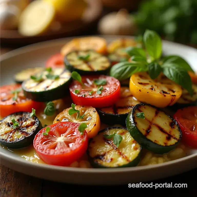The Ultimate Charred Garden Garlic Herb Grilled Vegetables with Lemon Zest presentation