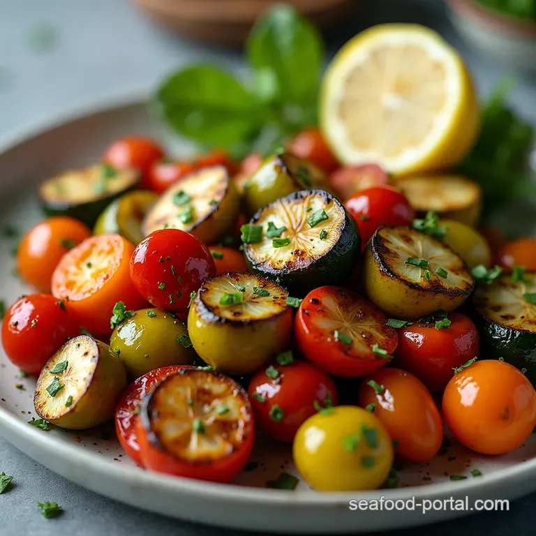 The Ultimate Charred Garden Garlic Herb Grilled Vegetables with Lemon Zest