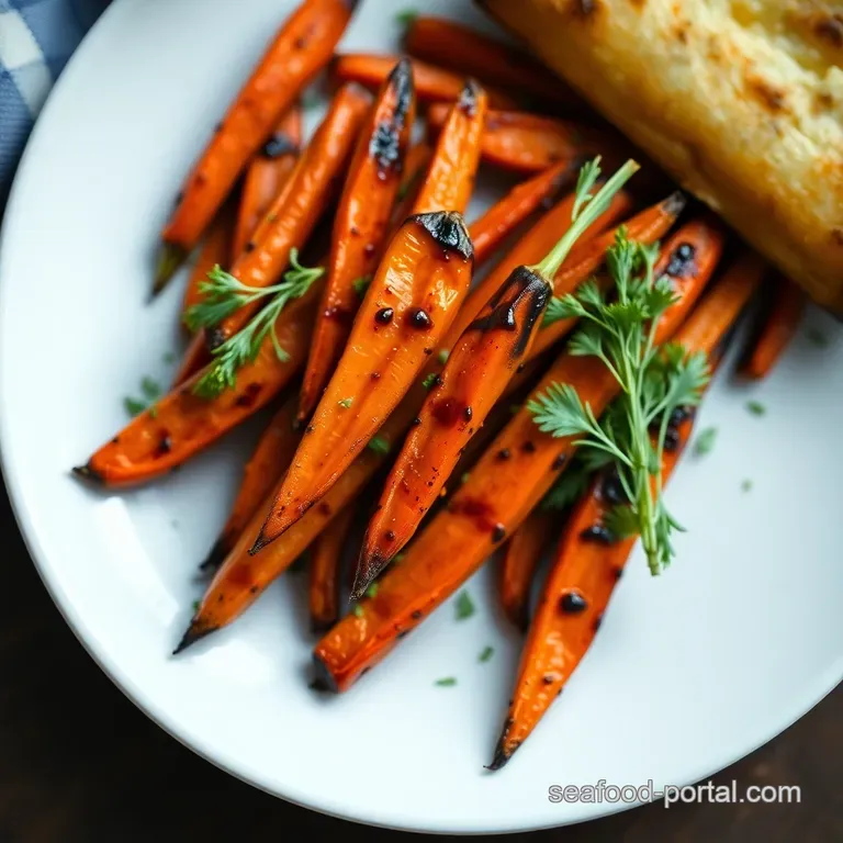 Charred & Glazed Grilled Carrots with Honey-Balsamic Drizzle