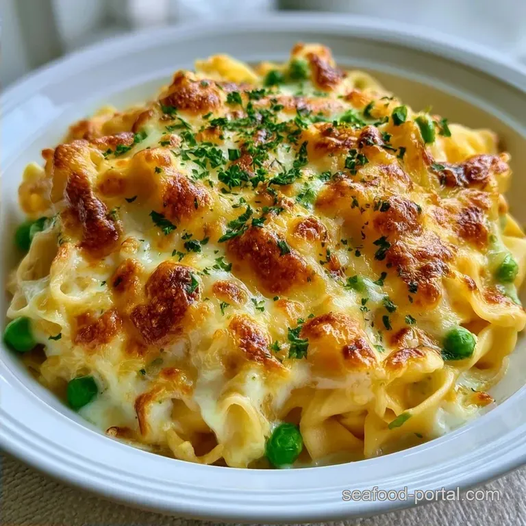 Cheddar Tuna Noodle Bake: Silky and Golden