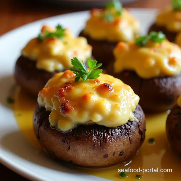 Cheesy Clamstuffed Mushrooms a 15Minute Crowdpleaser presentation