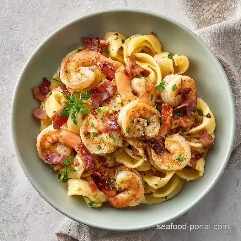 Swirled creamy pasta in a shallow white bowl garnished with fresh parsley and a dusting of aged parmesan cheese.
