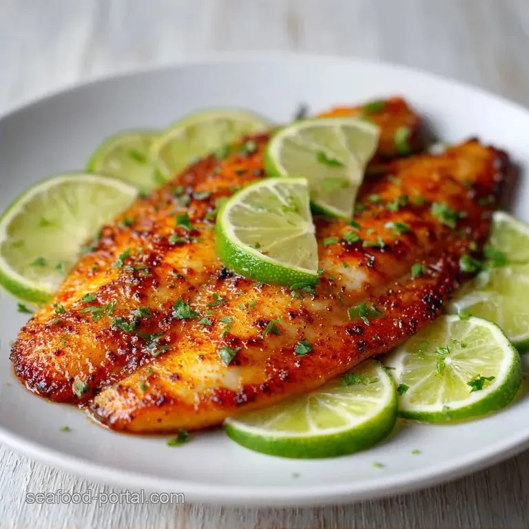 Chili Lime Caribbean Tilapia: Charred and Flaky