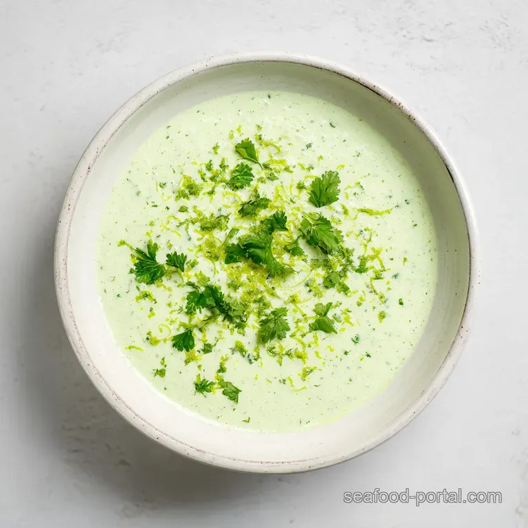 Homemade Cilantro Lime Crema Fish Taco Sauce