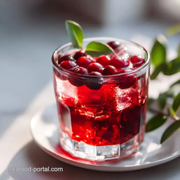 A tall glass of ruby-red cranberry cocktail, chilled with condensation, adorned with a fresh lime wheel.