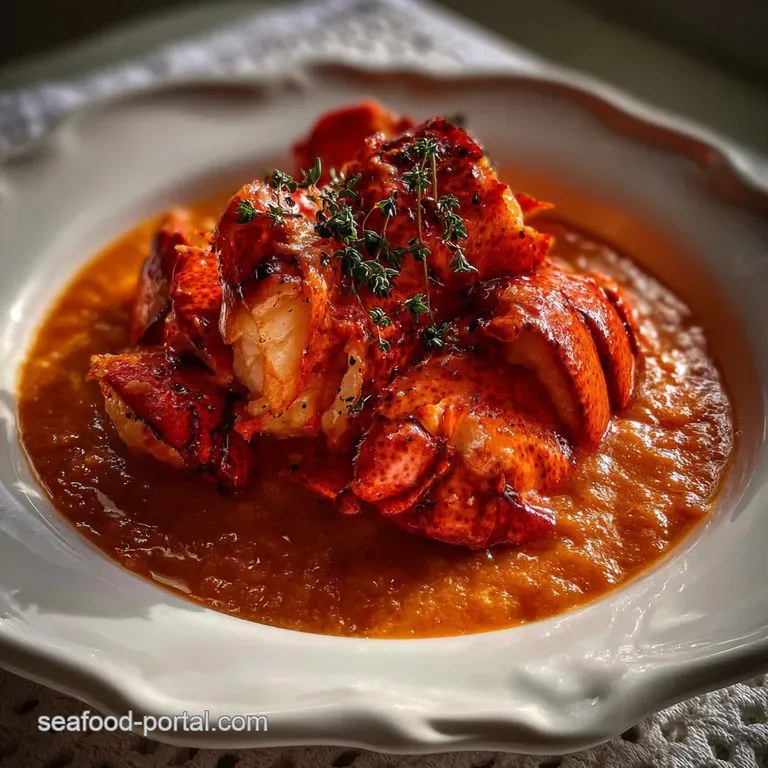 Creamy Lobster Sauce: Classic Cr&egrave;me De Homard Recipe presentation