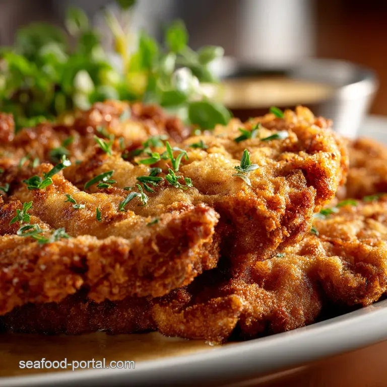 Chicken Fried Steak with Peppery Cream Gravy (Double Dredge Method)