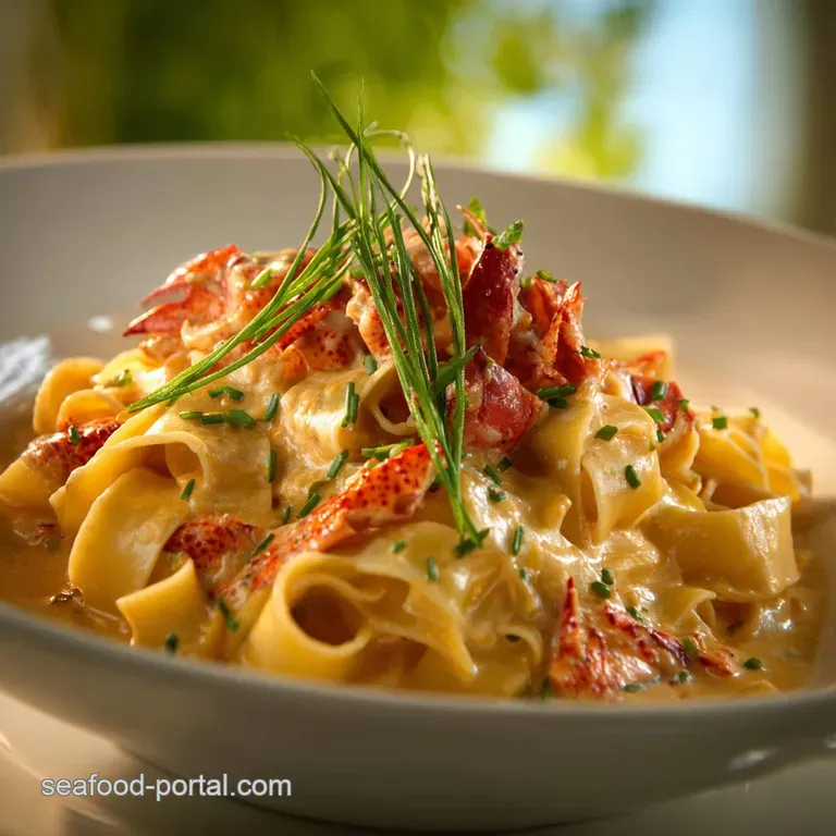 Lobster Bisque Pasta: How to Make the Crown Jewel Tagliatelle at Home presentation
