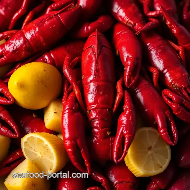 Classic Louisiana Boiled Crawfish presentation