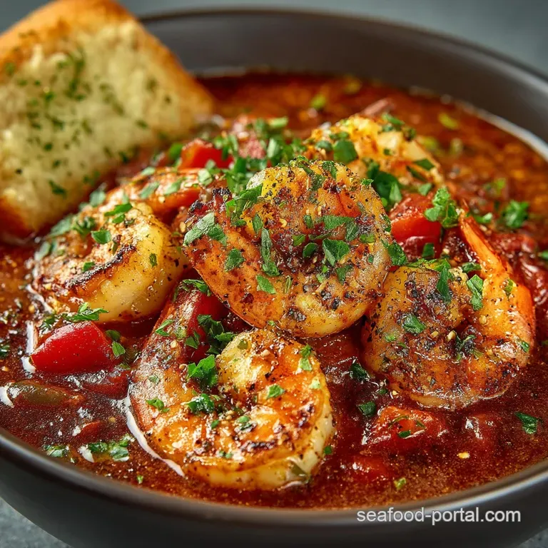 A Proper Pot of Creole Fire Classic New Orleans Shrimp Creole presentation