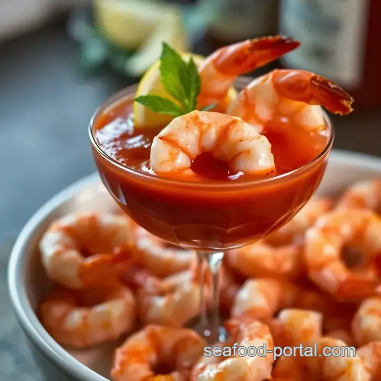 Classic Shrimp Cocktail: A Timeless Appetizer presentation