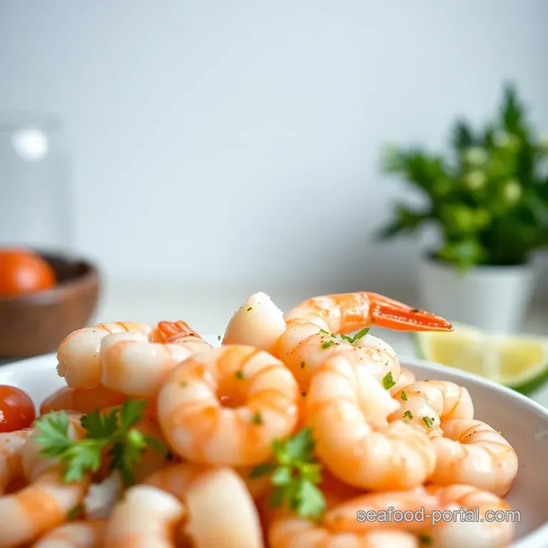 Classic Shrimp Cocktail: Perfectly Poached & Zingy! presentation