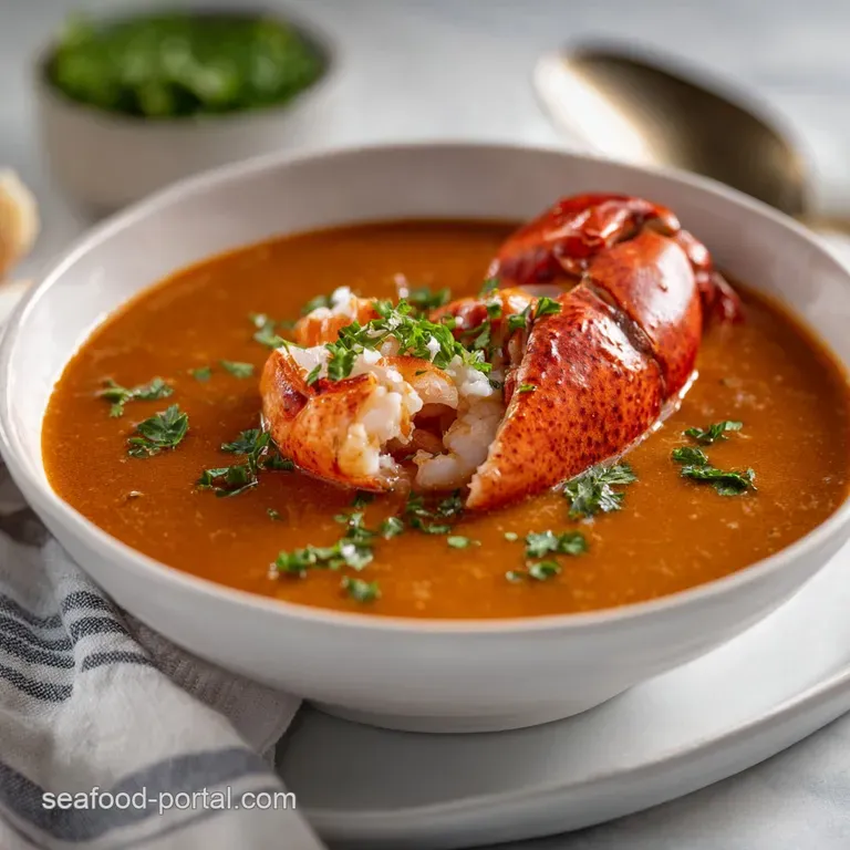 Lobster Bisque: the Perfect Classic Silky Recipe presentation