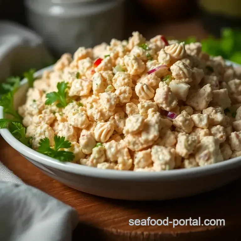 Classic Tuna Fish Salad: A Simple Savory Delight presentation
