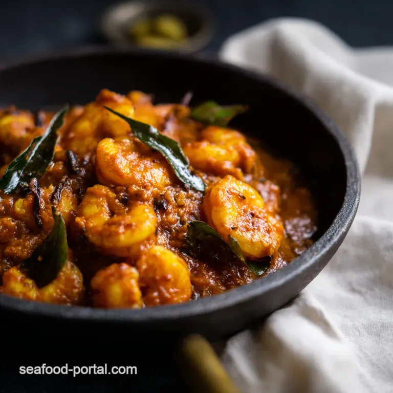 Coastal Prawn Curry A Spicy Indian Delight presentation