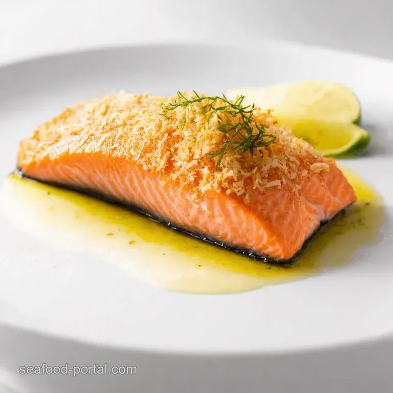 Coconut Creamed Salmon with Ginger Lime