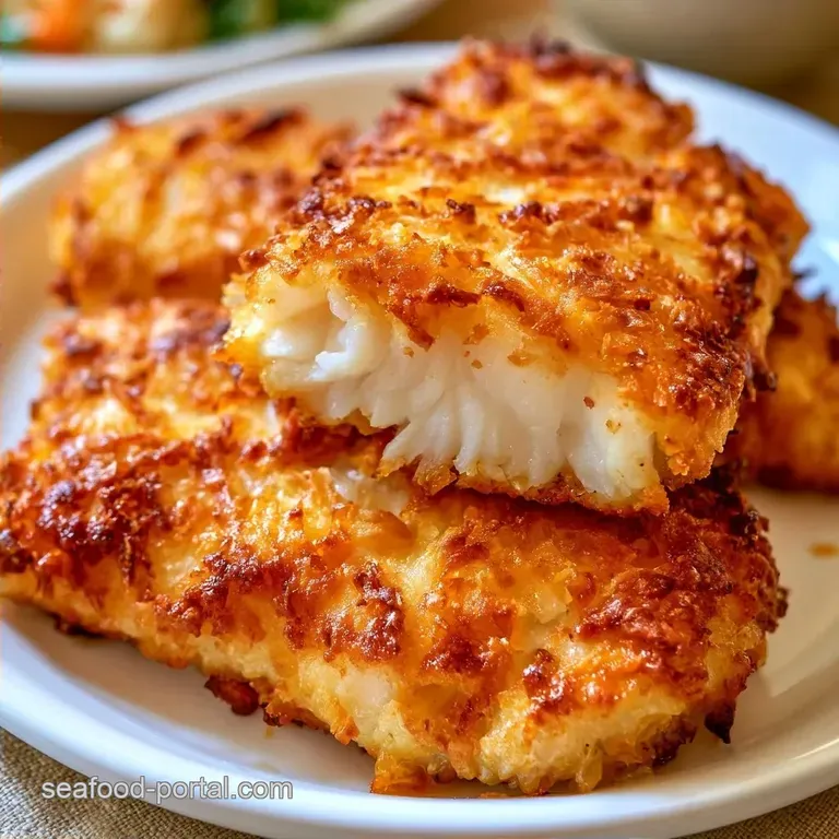 Coconut Crusted Air Fryer Cod with Garlic