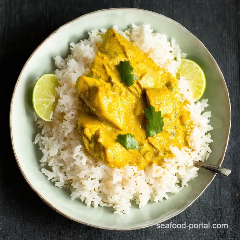 Coconut Lime Dream Fish Curry with Jasmine Rice