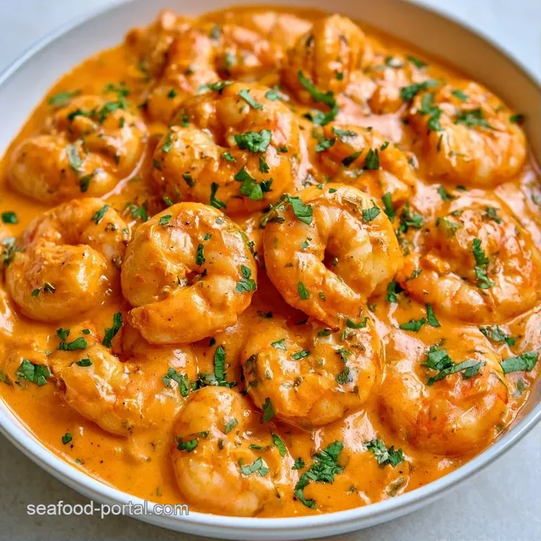 A shallow bowl of vibrant orange seafood curry paired with fluffy white rice and garnished with fresh cilantro.