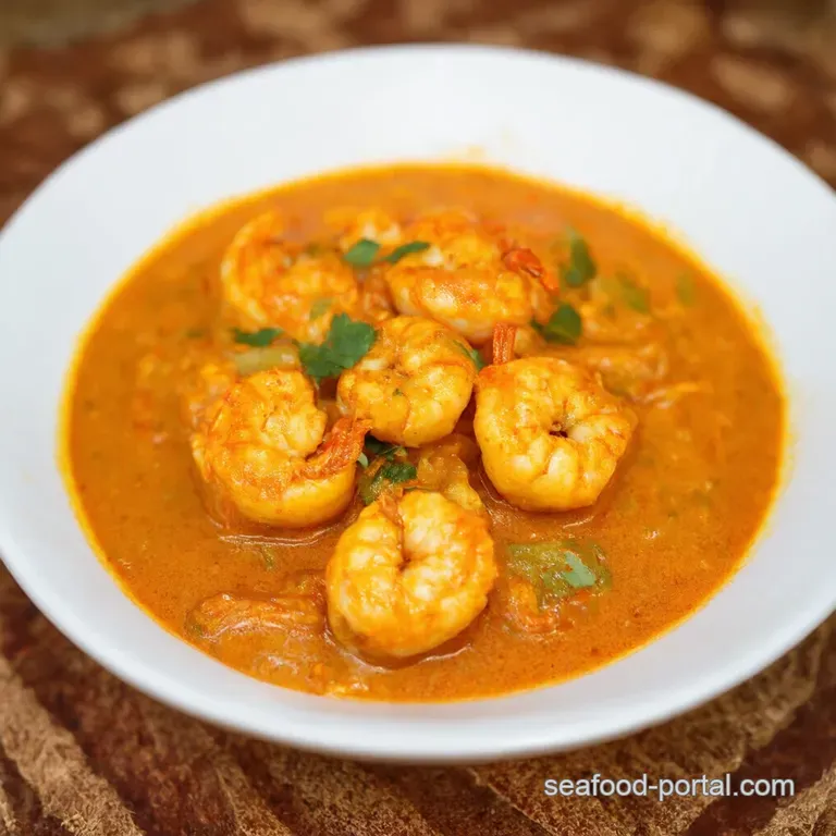 Coconut Shrimp Curry a Taste of Paradise presentation