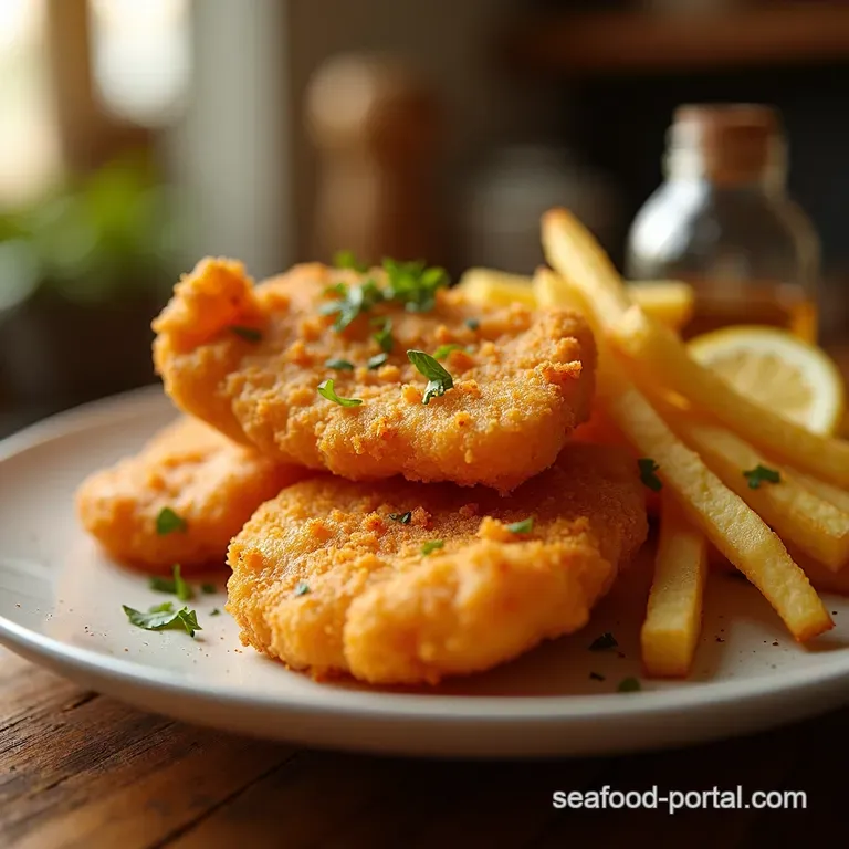 Cod Almighty Crispy Fish and Chips presentation