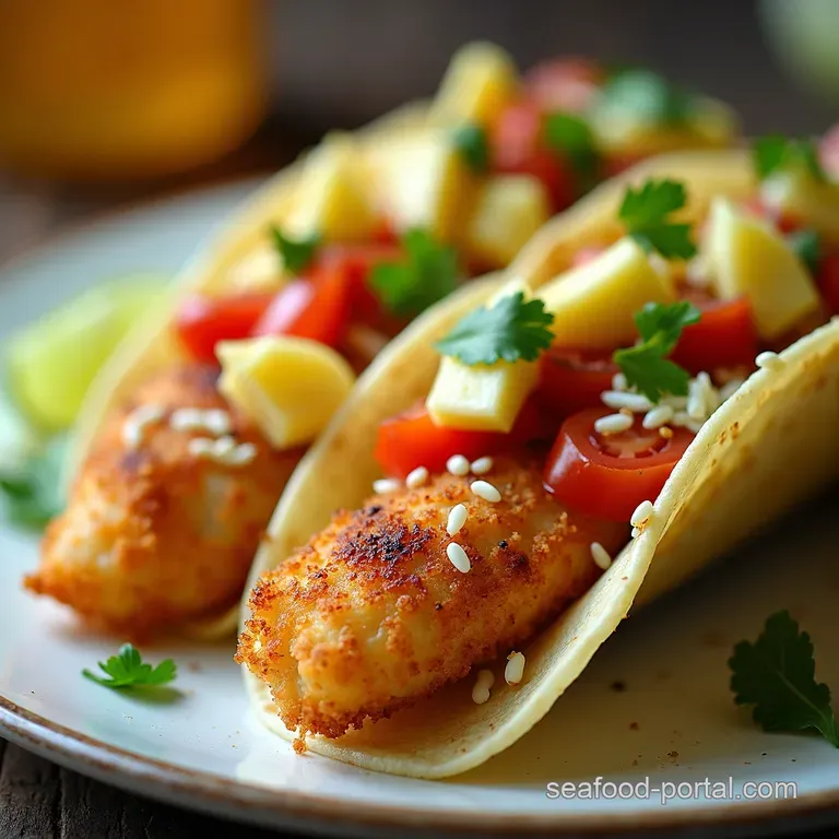 Cod Almighty Crispy Fish Tacos with Lime Crema