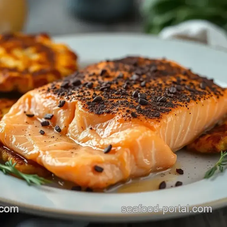 Chilled Perfection: Cold Smoked Salmon with Crispy Latkes