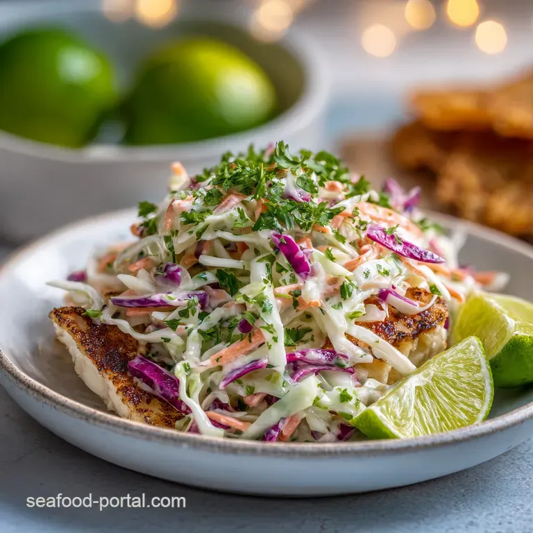 Tangy Coleslaw for Fish Tacos