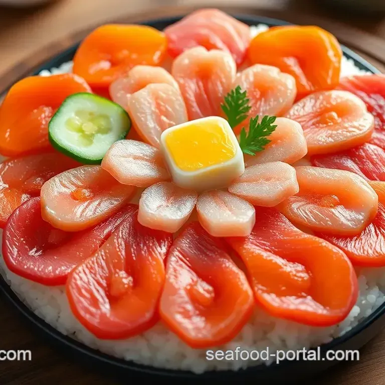 Colorful Sushi Flower Cake