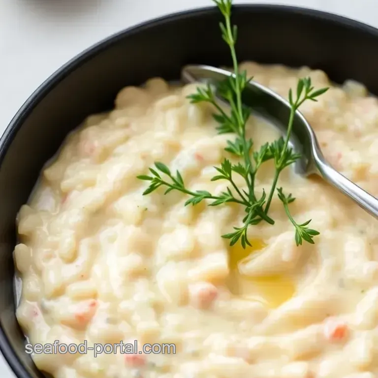 Sea Cream Risotto presentation