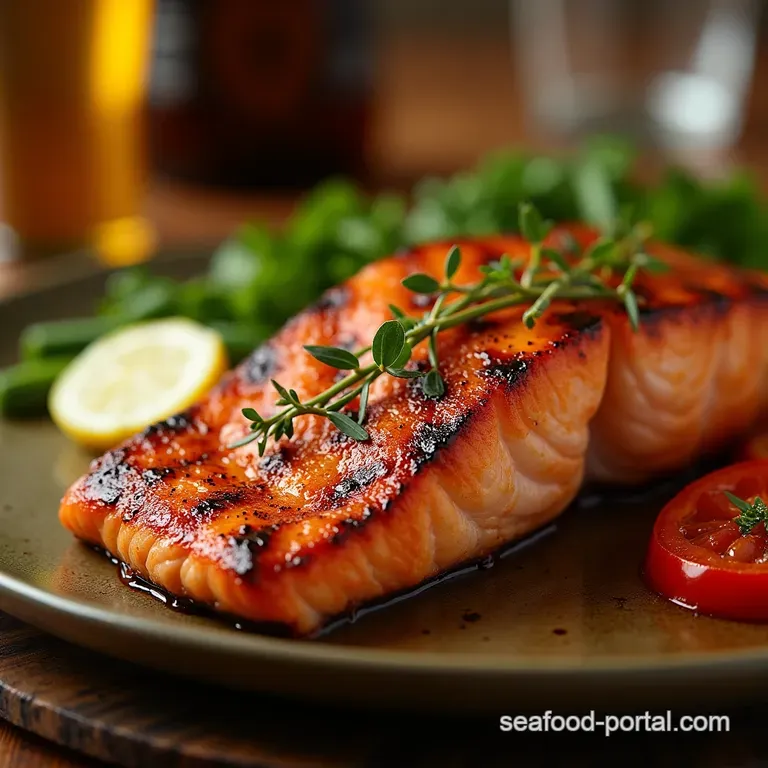 Smoky Sweet Perfectly Charred The Home Cooks Guide to Texas Roadhouse Grilled Salmon presentation